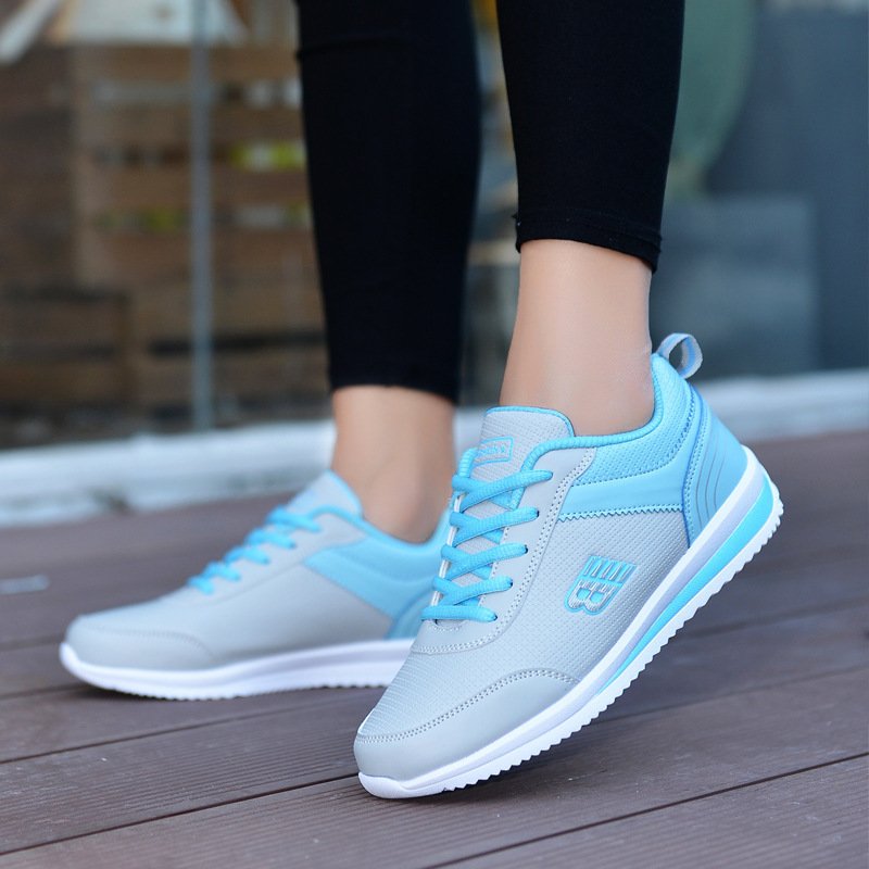 Leather student sneakers women - Image 2