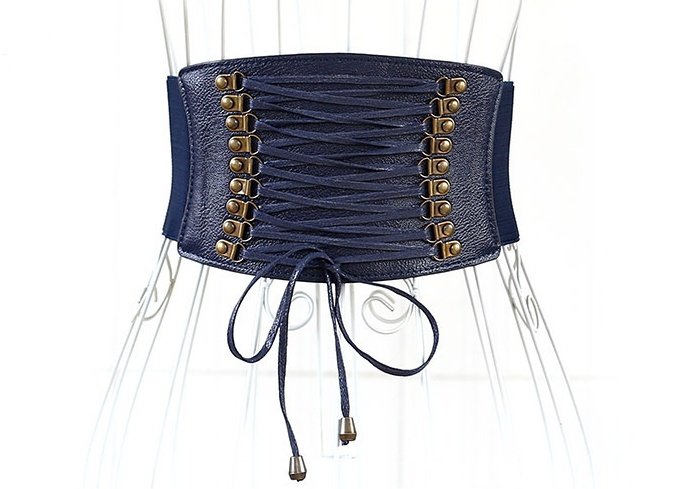 European and American super wide waist women fashion elastic elastic fringed wide belt decorative skirt accessories - Image 10