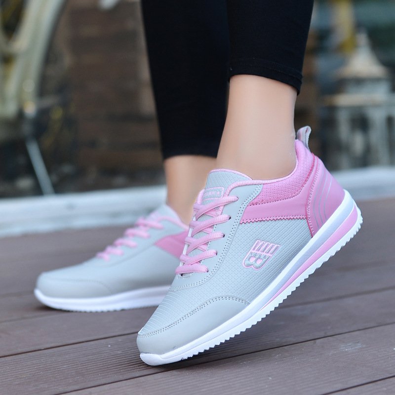 Leather student sneakers women - Image 3