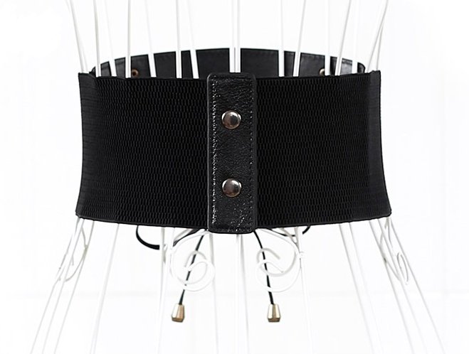 European and American super wide waist women fashion elastic elastic fringed wide belt decorative skirt accessories - Image 7