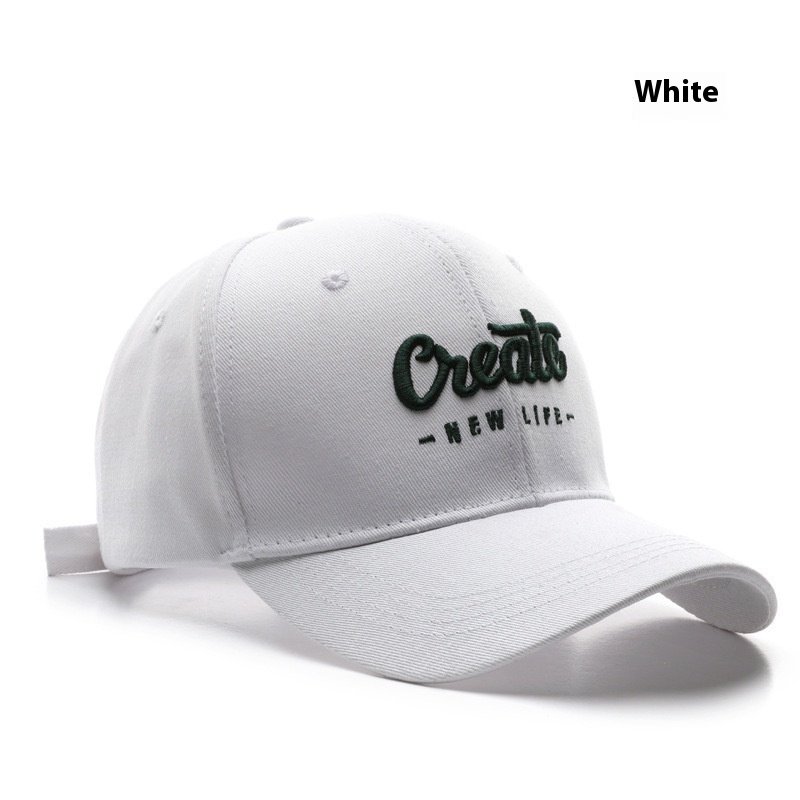 Korean Hat Women's All-match Face-looking Small Embroidered Letters - Image 2