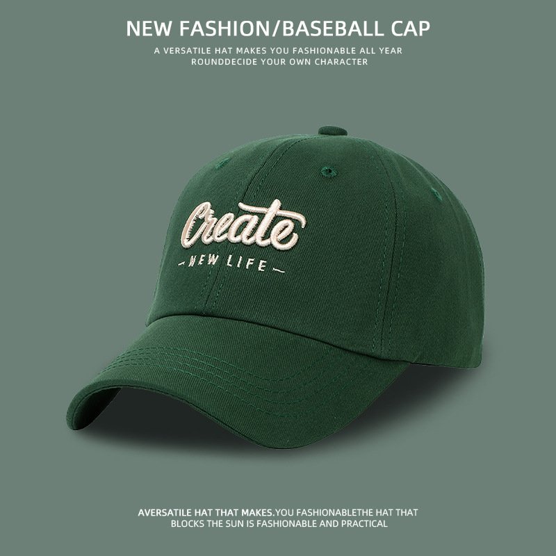 Korean Hat Women's All-match Face-looking Small Embroidered Letters - Image 8